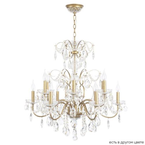 ODELIS SP12 GOLD Подвесная люстра Crystal Lux Odelis ODELIS SP12 GOLD