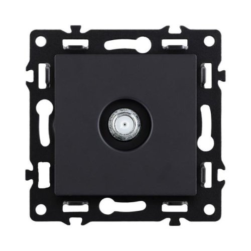 Розетка TV, черный Kollinger Asthetik AS-020BK