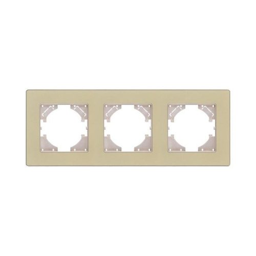 Рамка 3-постовая, золотой Kollinger Eleganz Acryl EA3GD