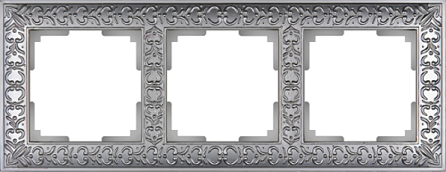 WL07-Frame-03/ Рамка на 3 поста (матовый хром) Werkel WL07-Frame-03/ Рамка на 3 поста (матовый хром)