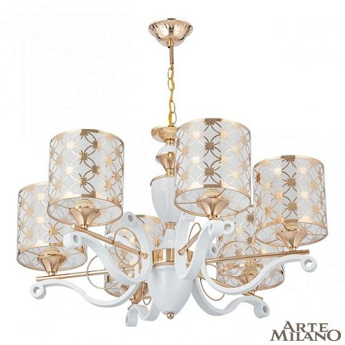 303097/6 Wh/Gd Подвесная люстра Arte Milano Florentia-3097 303097/6 Wh/Gd