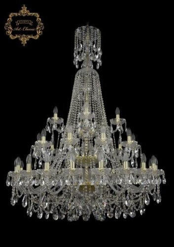 11.25.20+10+5.400.3d.XL-154.Gd.Sp Подвесная хрустальная люстра 11.25 Art Classic 11.25.20+10+5.400.3d.XL-154.Gd.Sp
