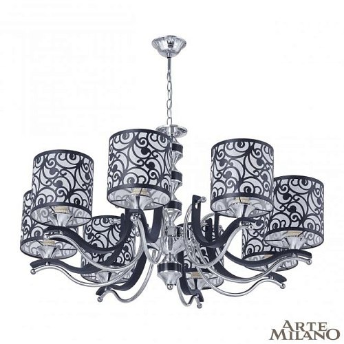 304957/8 Bk/Ni Подвесная люстра Arte Milano Florentia-4957 304957/8 Bk/Ni
