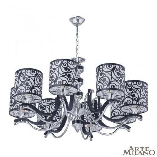 Подвесная люстра Arte Milano Florentia-4957 304957/8 Bk/Ni