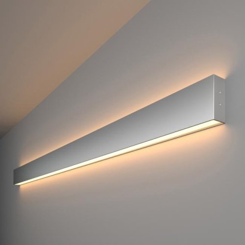 101-100-40-128-3000-a041471 Настенный светильник Elektrostandard Grand Линейный светодиодный накладной двусторонний светильник 128см 50W 3000K матовое серебро (101-100-40-