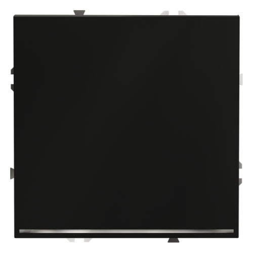 Проходной переключатель встраиваемый VOLTUM S70 одноклавишный с подсветкой 10А, (черный матовый) VLS010408