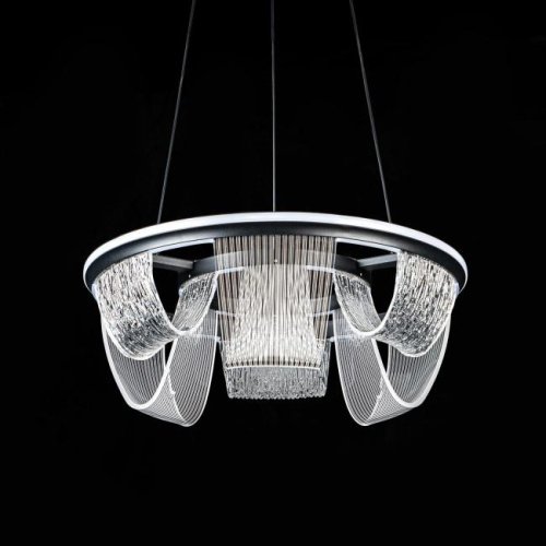 L7706-460 BK Подвесная люстра L LED4U L7706-460 BK