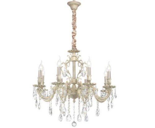BARLETTA 1730.8 cream white Подвесная хрустальная люстра Barletta Lucia Tucci BARLETTA 1730.8 cream white