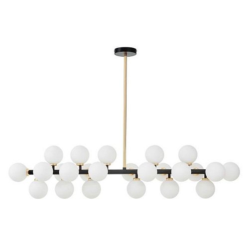 Люстра на штанге Lumina Deco LDP 6033-24 BK+GD