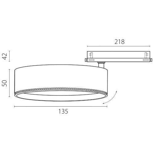 Трековый светильник Lightstar Alta Pro A5736DALI