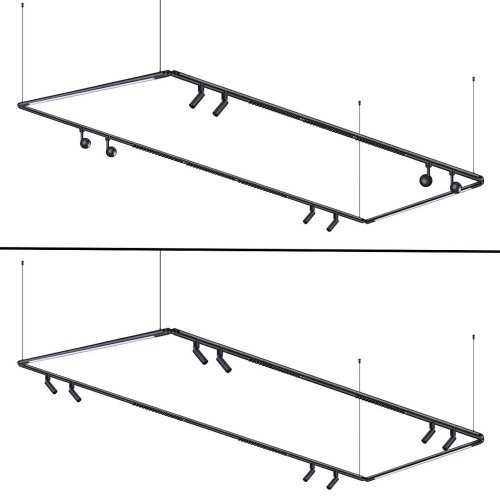 База встраиваемая для ввода питания с гибким угловым соединителем L и проводом-подвесом Novotech Glat 359386