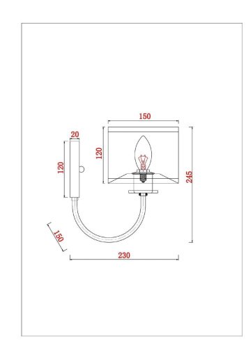 Настенное бра Arte Lamp Attore A4092AP-1CC