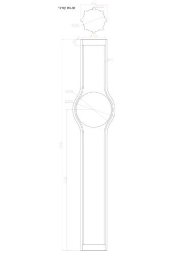 1710/06 PN-30 Торшер Divinare Bronco 1710/06 PN-30
