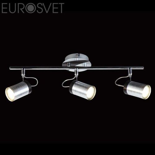 20044/3 хром/черный Светильник спот Eurosvet 20044 20044/3 хром/черный