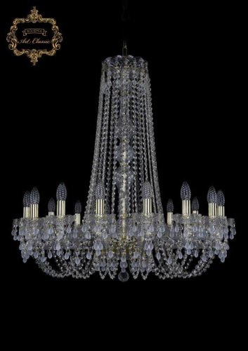 11.24.16.300.h-86.Gd.V0300 Подвесная хрустальная люстра 11.24 Art Classic 11.24.16.300.h-86.Gd.V0300