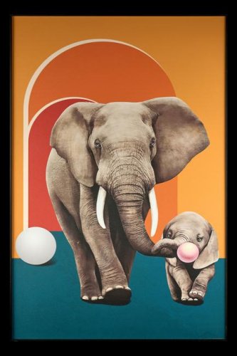 TD201 Картина настенная Teona Decor Elephants TD201