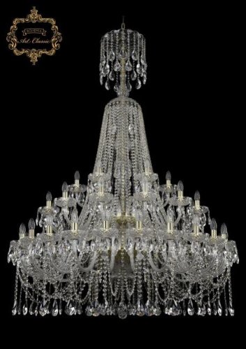 11.12.24+12+6.460.2d.XL-180.Gd.Sp Подвесная хрустальная люстра 11.12 Art Classic 11.12.24+12+6.460.2d.XL-180.Gd.Sp