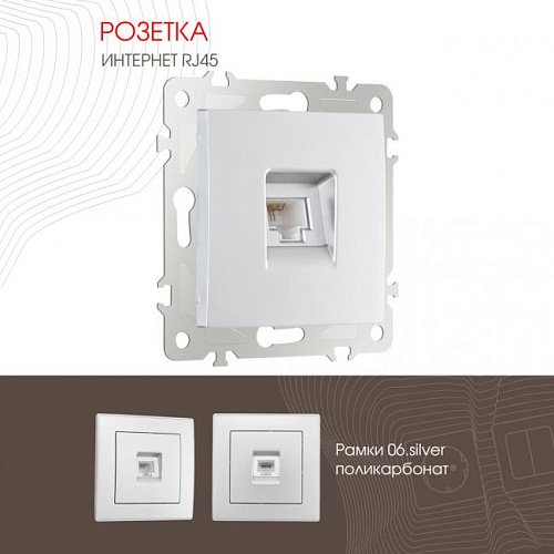 206.45-1.silver Розетка Arte Milano Am-206 206.45-1.silver