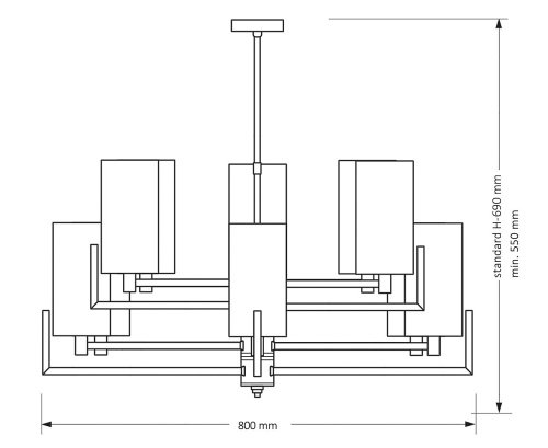 Потолочная люстра Kutek Nemi NEM-ZW-10(T)
