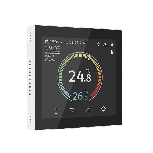 W1851101/ Умный сенсорный терморегулятор c LCD дисплеем (белый) Терморегулятор Werkel Сенсорные механизмы белые W1851101/ Умный сенсорный терморегулятор с LCD дисплеем (белый)