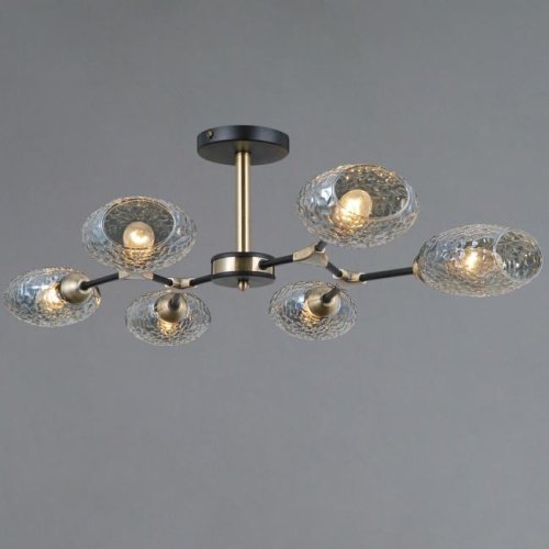 Потолочная люстра ILLUMICO IL0272-6CSQ-25 BK AB TRENTO