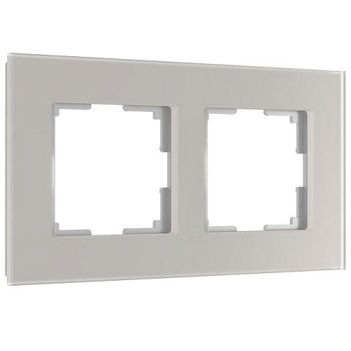 W0023117/ Рамка на 2 поста Senso (дымчатый, стекло soft-touch) Рамка Werkel Senso дымчатый soft-touch W0023117/ Рамка на 2 поста Senso (дымчатый, стекло soft-touch)