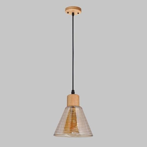 Светильник подвесной IMEX MD.5870-1-P-WOOD+BK