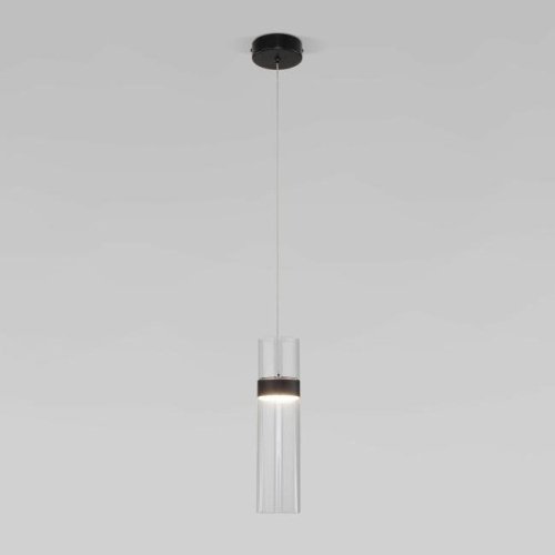 50244/1 LED черный/прозрачный Светильник подвесной Eurosvet Lumen 50244/1 LED черный/прозрачный