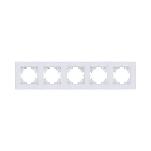 EA5WH Рамка 5-постовая, белый Kollinger Eleganz Acryl EA5WH