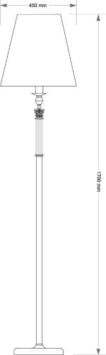 Торшер Kutek Merano Aba?ur MER-LS-1(P/A)