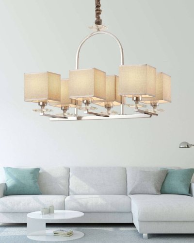 LDP 17100-6 CHR Подвесная люстра Lumina Deco Liniano LDP 17100-6 CHR