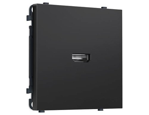 MS814030 Комплект механизма розетки HDMI 2.1 SIGMA Черный матовый 30V/900MS 4K-120HZ 8K-60Hz QUANT PRO (SP8140, PR223)