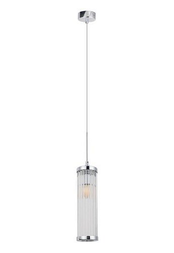 TADEO SP1 D100 CHROME/TRANSPARENTE Светильник подвесной Crystal Lux Tadeo TADEO SP1 D100 CHROME/TRANSPARENTE