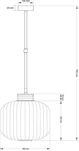 Светильник потолочный Kutek Alba ALB-ZW-1(P)290