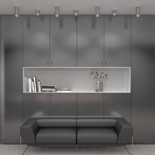 Накладной светильник Elektrostandard Topper DLR021 9W 3000K черный матовый