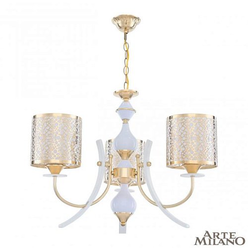 306067/3 Wh/Gd Подвесная люстра Arte Milano Florentia-6067 306067/3 Wh/Gd