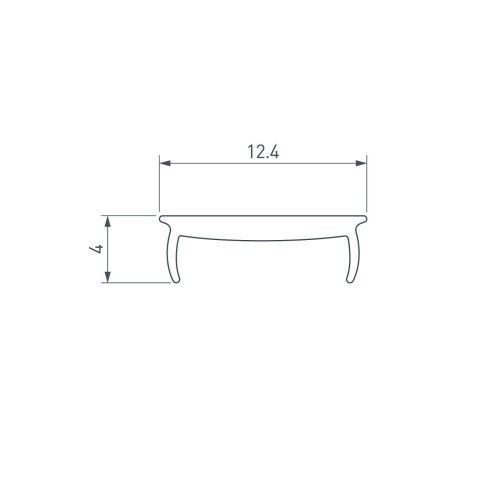 Экран для профиля Arlight Mic 036118