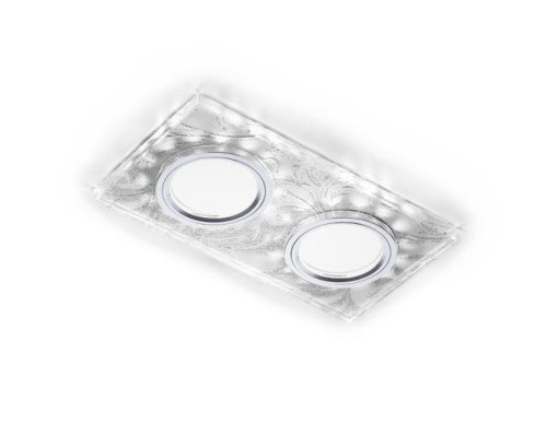 Встраиваемый светильник с узорами Led S234/2 W/CH/WH Ambrella