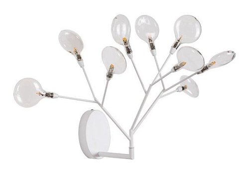EVITA AP9 WHITE/TRANSPARENT Настенное бра Crystal Lux Evita EVITA AP9 WHITE/TRANSPARENT