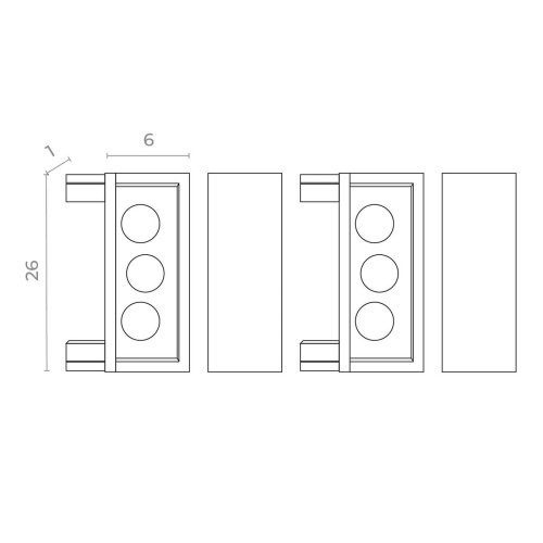 Торцевая заглушка SKYFLAT (2 шт) ST Luce Skyflat ST067.509.19