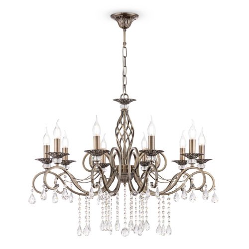Подвесная хрустальная люстра Grace Maytoni RC247-PL-10-R