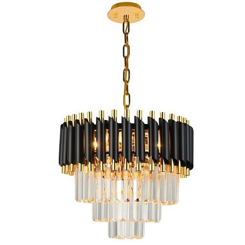 DARIAN 76017/5C GOLD BLACK Подвесная люстра Natali Kovaltseva Darian DARIAN 76017/5C GOLD BLACK
