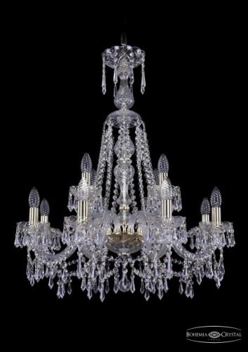 Подвесная хрустальная люстра 1403 Bohemia 1403/8+4/240/XL-80 G