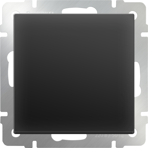 Выключатель Werkel W1110008/ Выключатель одноклавишный (черный матовый)