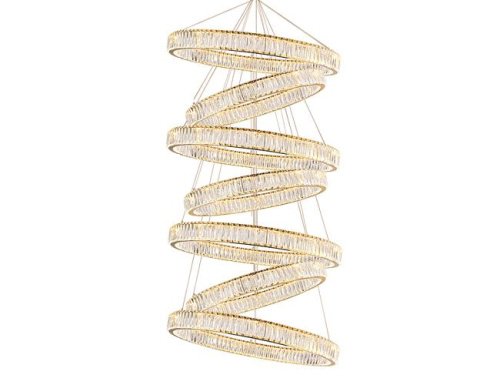 Потолочная чашка Newport Crystal Потолочная чашка 8240 D40 7 вертик.колец gold