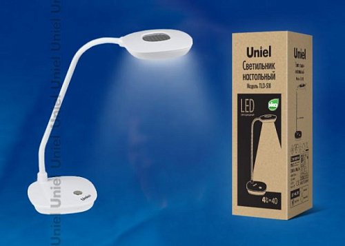 TLD-518 White/LED/400Lm/4500K Настольная лампа Uniel TLD-518 White/LED/400Lm/4500K