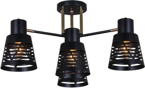 Потолочная люстра 06074-3.3-04 BK+FG