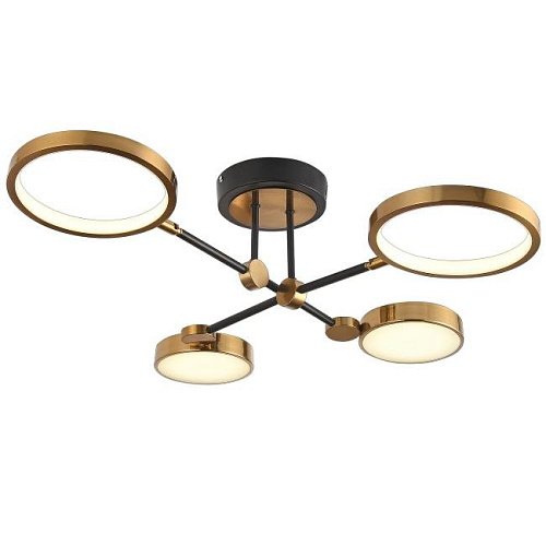 LED LAMPS 81102/4C BRASS BLACK Потолочная люстра Natali Kovaltseva Loft Led LED LAMPS 81102/4C BRASS BLACK