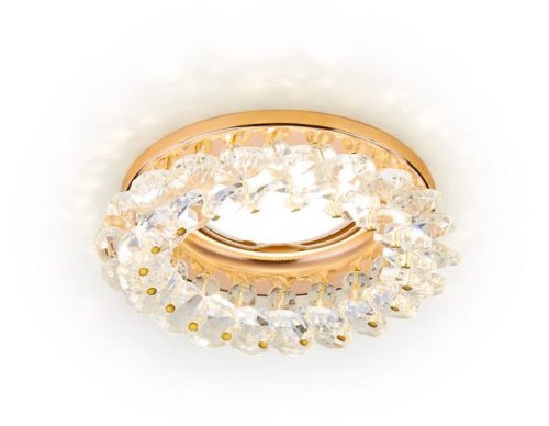 Встраиваемый светильник Ambrella Crystal K206 CL/G