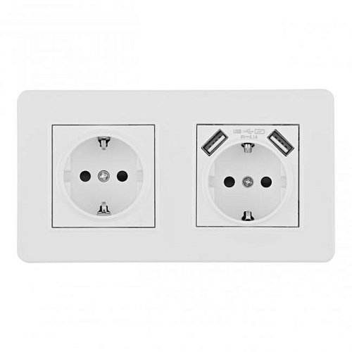 SET16-2-47-1-40-1 white Розетка Arte Milano Set16-2 SET16-2-47-1-40-1 white
